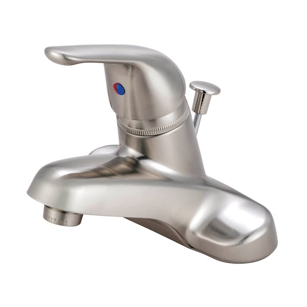 4" Centerset Bathroom Faucet, Brushed Nickel